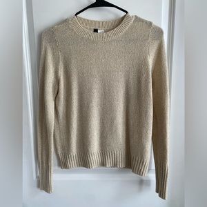 Beige Crewneck Classic Sweater